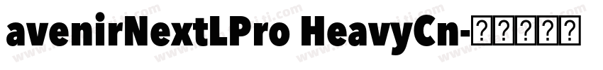 avenirNextLPro HeavyCn字体转换